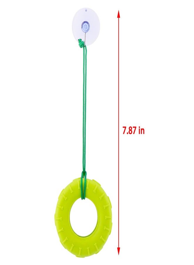 DQITJ 2 Pack Tree Frog Tire Swing with Suction Cup Hook Climbing Toy for Tree Frog Reptile Amphibian Small Aquatic Animals - Image 4